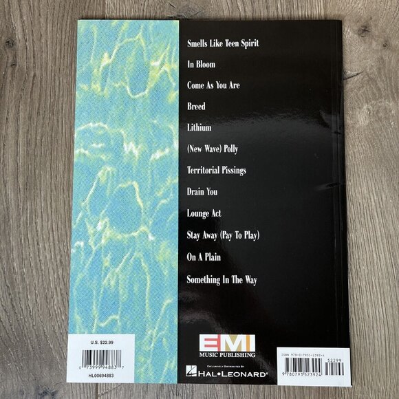 Nirvana Nevermind Songbook Sheet Music Guitar Tablature Revised Ed Hal Leonard - Picture 3 of 5